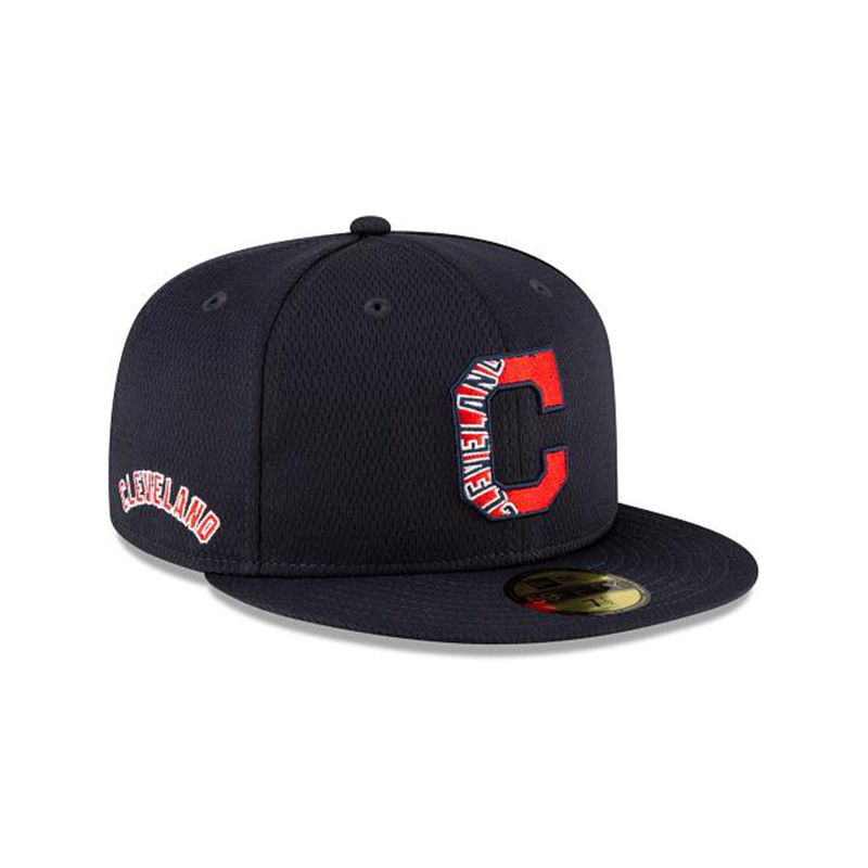 MLB Cleveland Indians 2021 Spring Training 59Fifty Fitted (WUP6446) - Blue New Era Caps